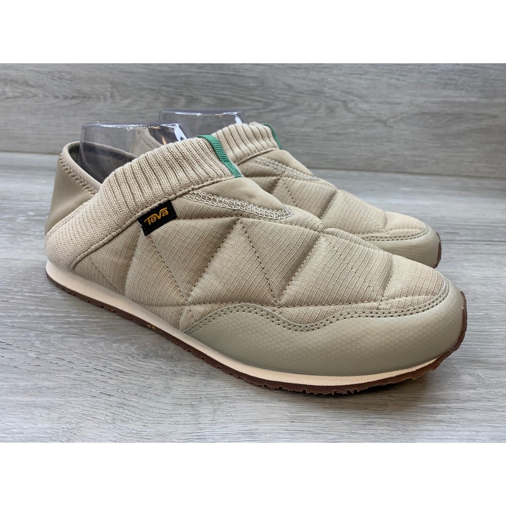 Teva ReEmber Slip On Sneakers Sand Dune Beige Quilted Women's 11 Casual Shoes